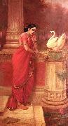 Raja Ravi Varma Hamsa Damayanti oil painting